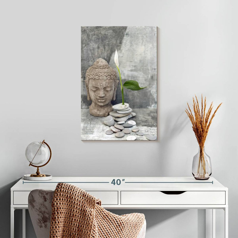 Tête de Bouddha Kerrick Zen, H 24 po x l 16 po