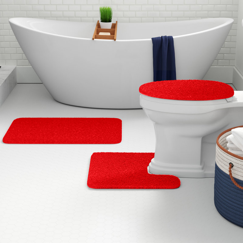 Saveion Non-Slip Bath Rug, Yellow