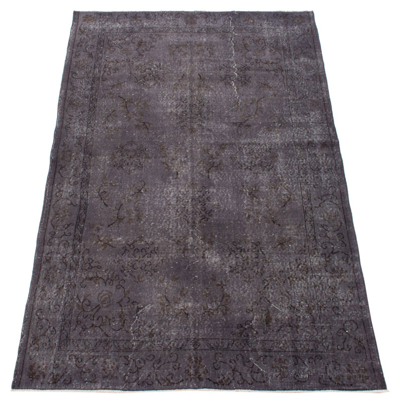 Tapis gris foncé à transition de couleur 5 pi 1 po x 8 pi 4 po