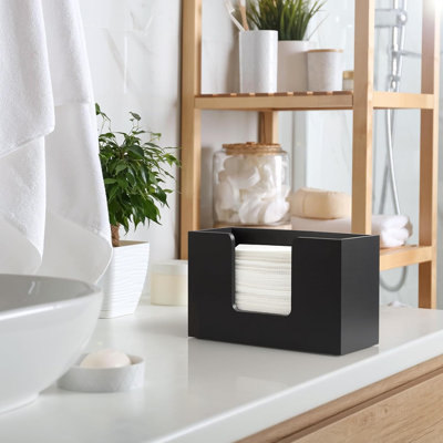 Paper Towel Dispenser Countertop, Wooden Bathroom Paper Towel Holder