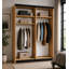 Cecillia 2 Door Glass Wardrobe-842519156-842519432