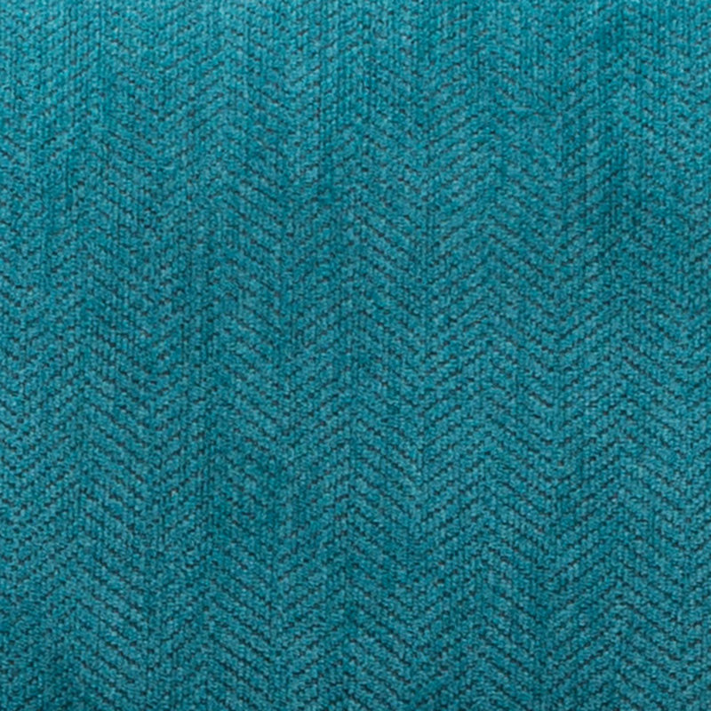 Chaise d'appoint moderne en tissu chenille avec coussin bleu sarcelle et base, pieds en bois massif pour un siège stable
