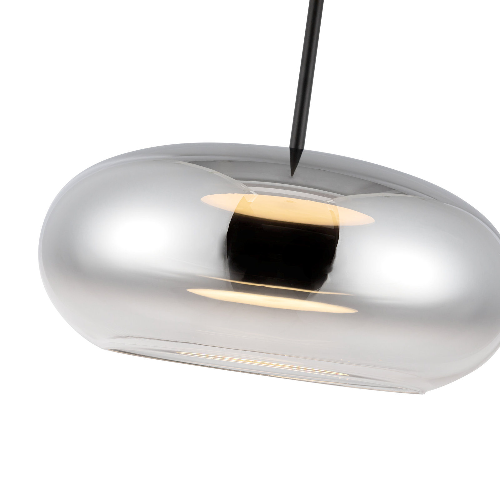 Dimmable LED Single Light Pendant, Chrome