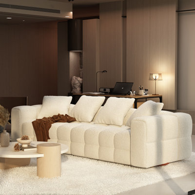 100.8'' Velvet Sofa