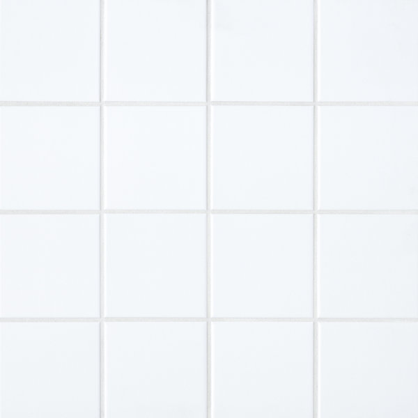 Nantucket Ceramic Mosaic Tile in Matte Ice White
