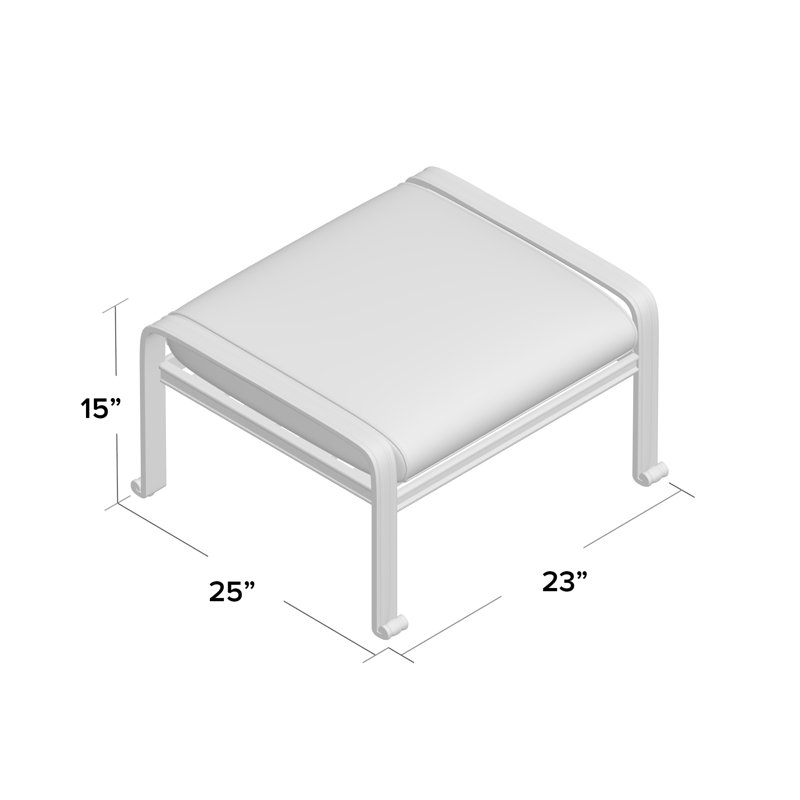 Lebanon Metal Outdoor Ottoman