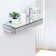Mirrored Floating Shelf Glamorous Decorative Wall Shelf (Set of 6)For Bedroom/Living Room/Kitchen Decor, Wall Mounted Shelf Long Hanging Shelf, 5.9" D X 15" W X 2.2" H