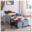 Chaise longue en velours Gratienne