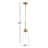 Lakewood 1-Light Pendant in Brass-1791537891