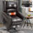 Power Lift Recliner Chair Heat Massage Dual Motor Infinite Position Up To 350 Lbs, Faux Leather, Heavy Duty Motion Mechanism With Usb Ports-1877742118