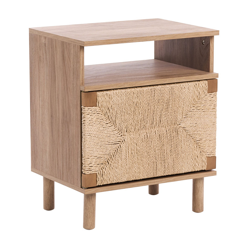 Taelan Bedside Table Taelan Light Brown