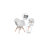 Herculaneum Plastic Chair with Arms and Wooden Legs-83487717
