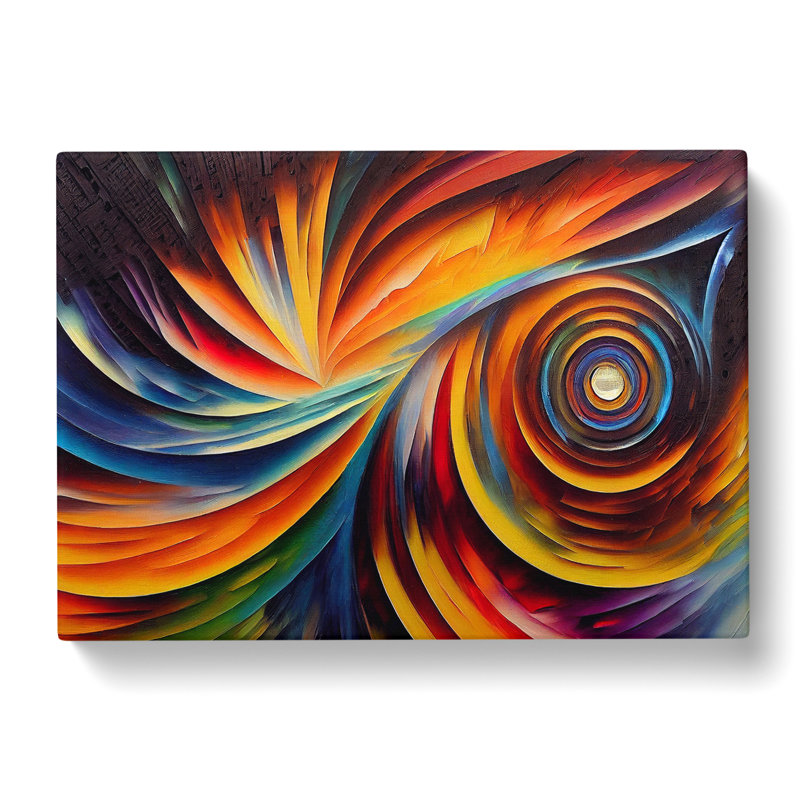 Golden Vinyl Record Art Vol.2 Abstract - Wrapped Canvas, 40cm H x 60cm W x 3cm D
