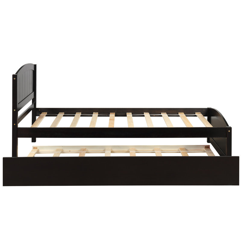 Lit plateforme simple avec lit gigogne