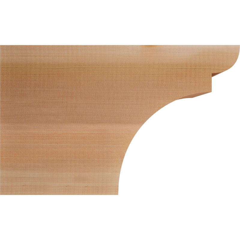 Yorktown Smooth Rafort Tail, Cèdre rouge, H 10 po x l 16 po x P 3,5 po
