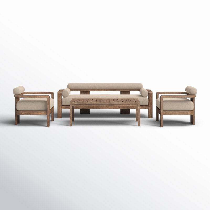 Camberly 5 - Person Patio Conversation Sets with Cushions