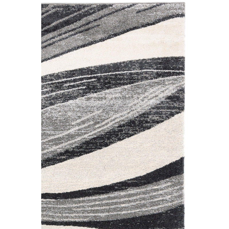 Juno Retro Performance Abstract Rug, Rectangle 3' x 5'