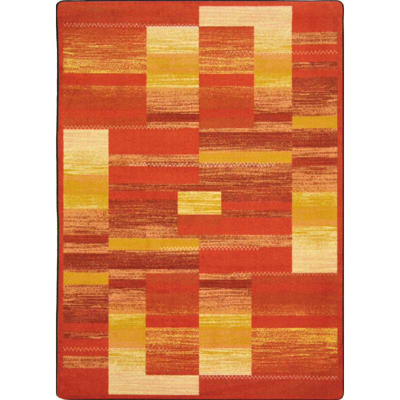 Tapis orange Kid Essentials Boomblox, 5 pi 4 po x 7 pi 8 po