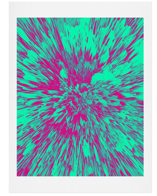 « color explosion v », art mural, H 14 po x l 11 po x P 0,12 po
