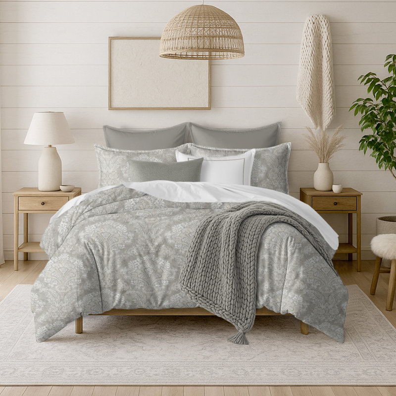 Ensemble de couvre-lit simple et 1 taie décorative Ashton Sand, Couvre-lit simple + 1 taie décorative standard