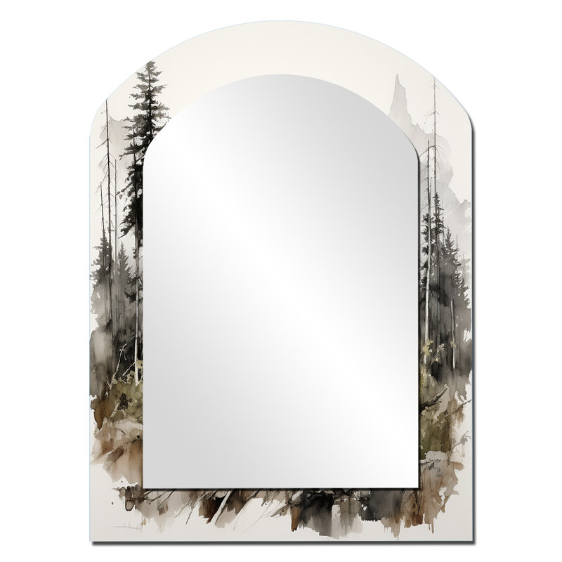 Bear Wild Majesty II - miroir asymétrique Bear, 34 po x 25 po