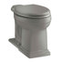 Toilette allongée à hauteur de confort treTaie décorative