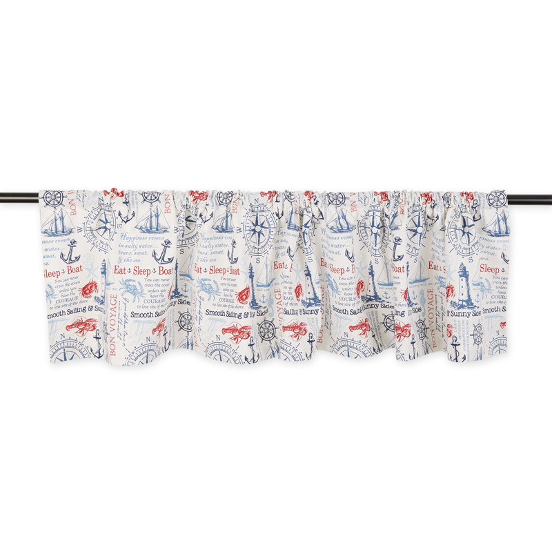 Bergner Cotton Abstract Tailored Window Valance