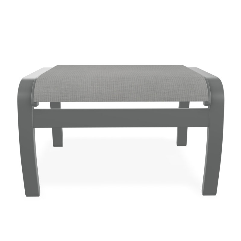 Repose-pieds Belle Isle, Graphite, Toile granit Sunbrella®