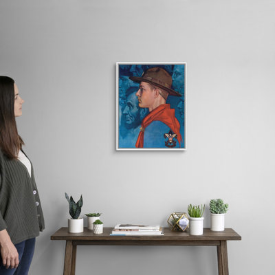 Spirit of America - Art mural sur toile bleue