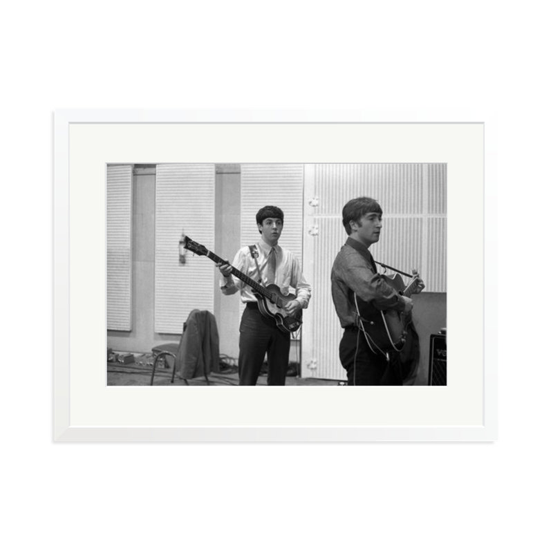 The Beatles Recording, White, 23" H x 31" W