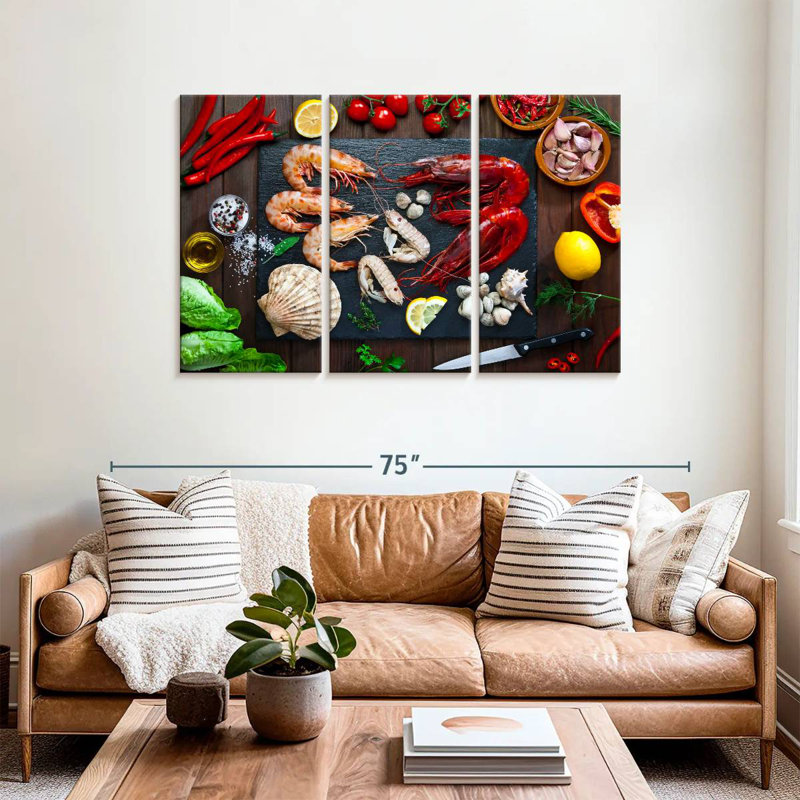 Yarlin Cooking Seafood, 36" H x 57" W