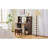 Walnut Makeup Vanity Set With 3-Light Mode Adjustable Mirror - Modern Dressing Table With Large Storage Shelf, Spacious Drawer & Cabinet - Elegant Beauty Desk For Bedroom