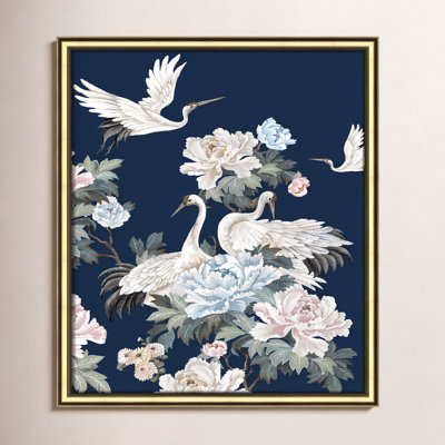 Danbury "Pearly White Cranes II" Painting