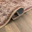 Tapis brun châtaignier traditionnel antidérapant lavable à la machine-1835315797