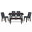 Coalgate 6 - Person Solid Wood Top Four Leg Base Dining Set-1668282231-1668282232-1668282233