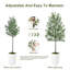 Olive artificielle 6 pi avec pot et mousse, plantes artificielles pour la décoration de bureau personnel-724957438