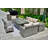 Aevin 8 - Person Wicker Patio Dining Set with Rectangular Table , Cushions Included
