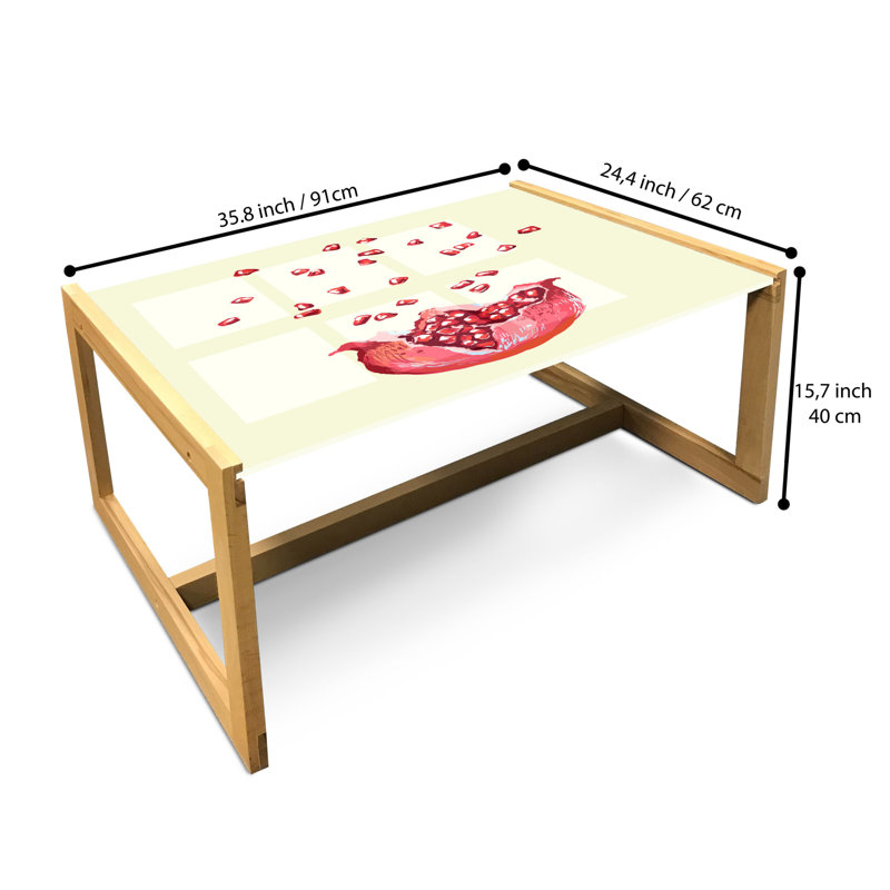 Isabelle-Mae Sled Coffee Table, 90cm H x 62cm W x 40cm D