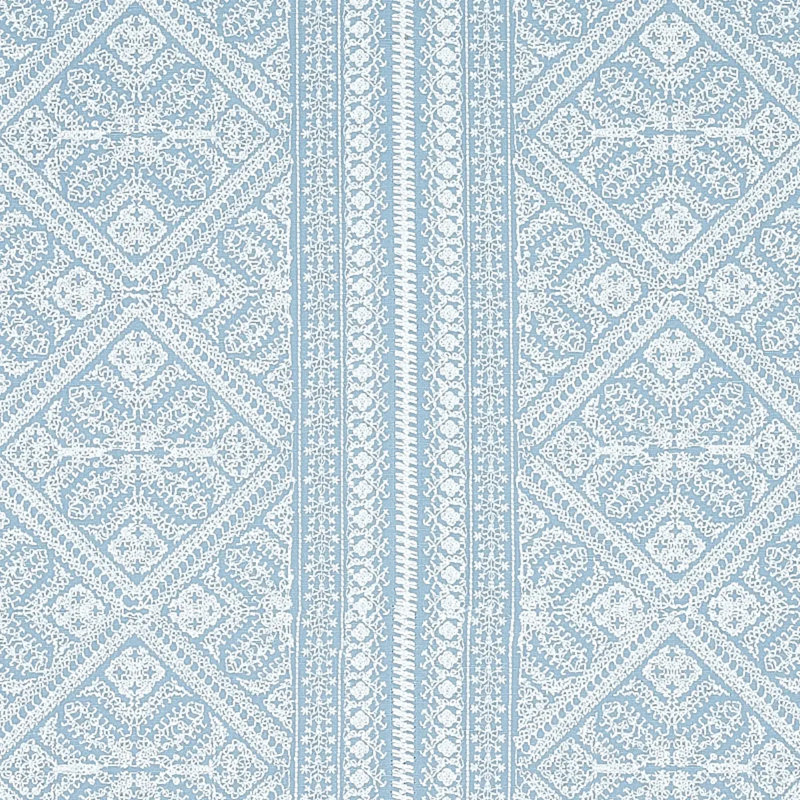 Toledo Embroidery Fabric, Chambray