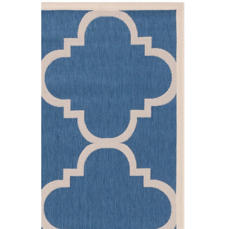 Tapis d'intérieur / extérieur à motif géométrique Ariaya Performance