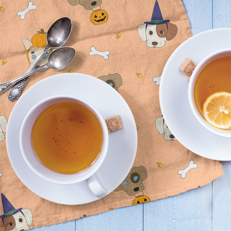 Waffle Tea Towel Kitchen Towel, Poly Twill, Orange