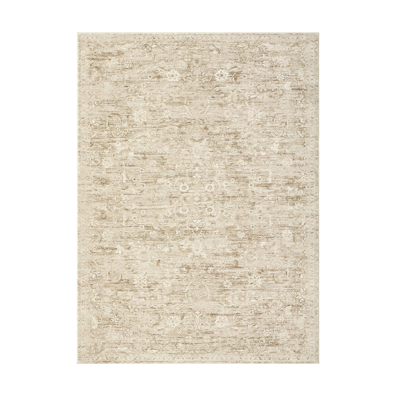  Washable Area Rug 10x13 Living Room Rugs Non-Slip Floor Carpet Carpet Vintage Floral Rug for High Traffic Areas In Living Room Bedroom Gray