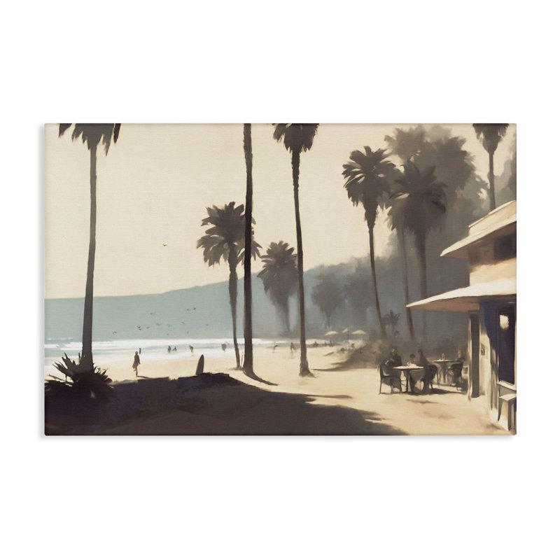«Canopy Beach Scene» par Noah Bay, H 16 po x l 24 po