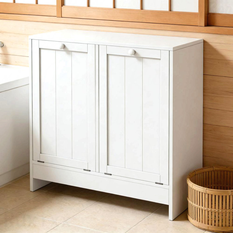 Armoire de rangement à linge dissimulée