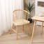 Ensemble de 2 chaises de salle à manger en bois et rotin naturel Esquibel