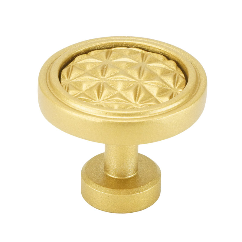 Spectra Origami knob in gold finish, Gold