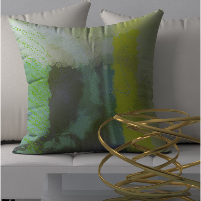 Abstract Throw Pillow, 20" H x 20" W