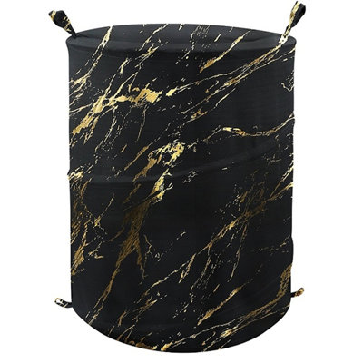 Panier pliable (42 x 55 cm) - Marbre argenté