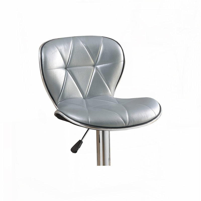 Stool Counter Height Chairs Set, Silver