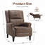 Fauteuil inclinable en similicuir pour salon RV